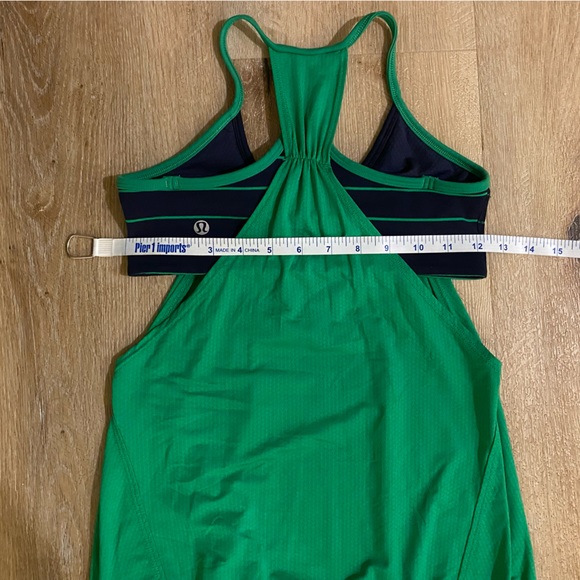 Lululemon No Limits Tank Green Bean Slalom Stripe Inkwell  Inkwell - Picture 9 of 10